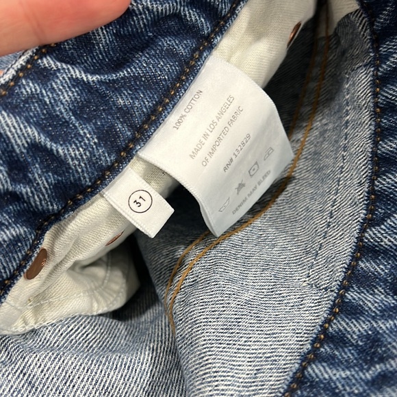 New GRLFRND Melanie High Rise Boot Cut 34” Jeans in Los Feliz, Size 31 - Picture 6 of 10